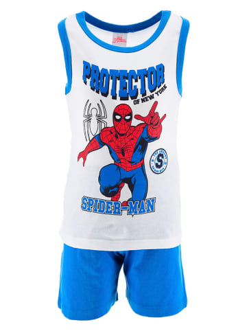 Spiderman Pyjama "Spiderman" in Weiß/ Blau