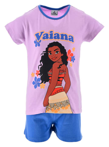 Disney Vaiana Piżama "Vaiana" w kolorze niebiesko-fioletowym