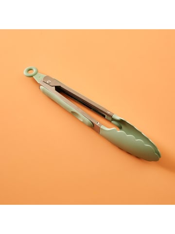 BELLA MAISON Küchenzange in Silber/ Grün - (H)28 cm