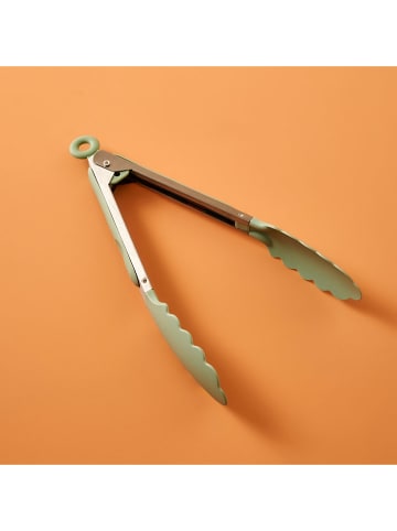 BELLA MAISON Keukentang zilverkleurig/groen - (H)28 cm