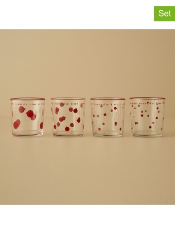 BELLA MAISON Szklanki (4 szt.) "Jolly" w kolorze czerwonym - 510 ml