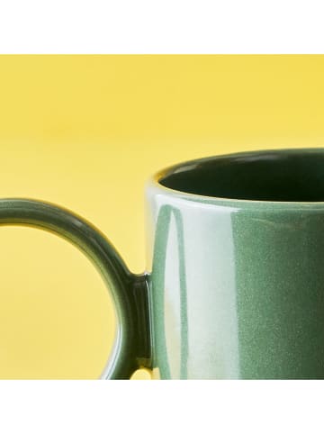 BELLA MAISON 2er-Set: Kaffeetassen "Arcana Espresso" in Grün - 90 ml