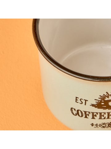 BELLA MAISON Kubki (3 szt.) w kolorze brązowo-kremowo-zielonym do kawy - 100 ml