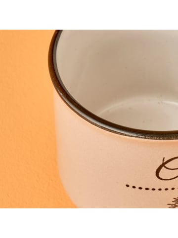 BELLA MAISON Kubki (3 szt.) w kolorze brązowo-kremowo-zielonym do kawy - 100 ml
