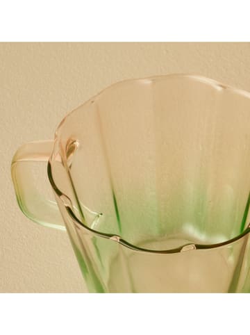 BELLA MAISON Theeglas groen/lichtroze - 340 ml