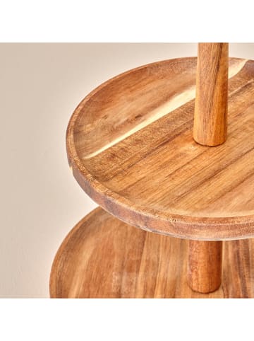 BELLA MAISON Etagere "Elara" in Braun - (H)23 x  Ø 23 cm