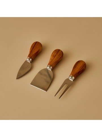 BELLA MAISON 4-delige kaasserveerset bruin