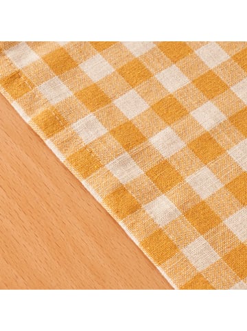 BELLA MAISON Tafellaken geel/wit - (L)150 x (B)150 cm