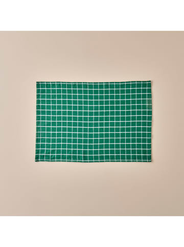BELLA MAISON 3er-Set: Geschirrtücher "Juno" in Grün/ Weiß - (L)65 x (B)45 cm