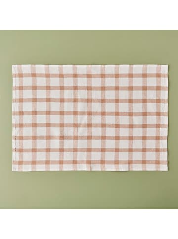 BELLA MAISON 3-delige set: theedoeken "Juno" beige - (L)65 x (B)45 cm