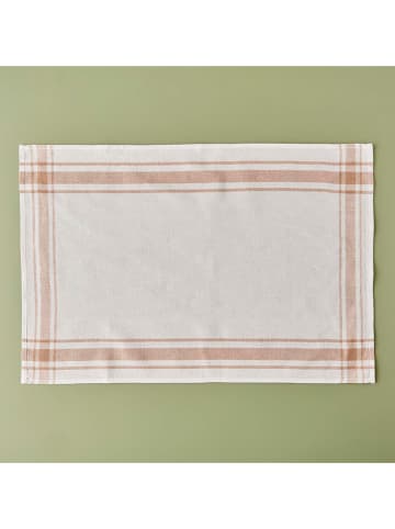 BELLA MAISON 3-delige set: theedoeken "Juno" beige - (L)65 x (B)45 cm