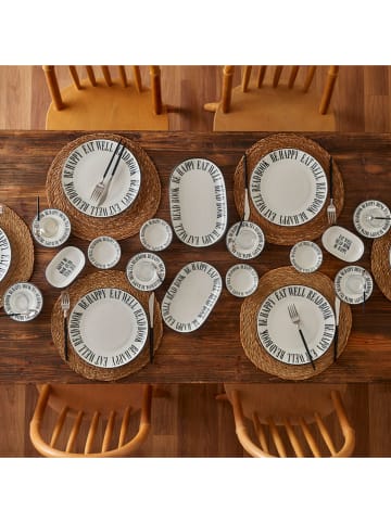 BELLA MAISON 26-delig ontbijtservies "Book Lovers" zwart/wit