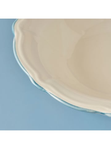 BELLA MAISON Saladekom wit/blauw - Ø 25 cm