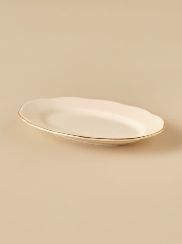 BELLA MAISON Serveerplateau wit/goudkleurig - (B)29 cm