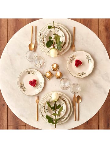 BELLA MAISON 24-delig tafelservies "Julia" groen/wit