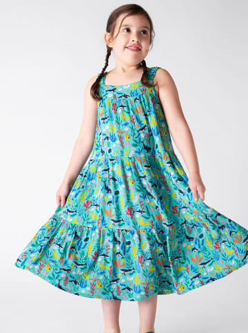 Frugi Kleid in Türkis/ Bunt