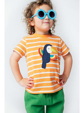 Frugi Shirt oranje/wit