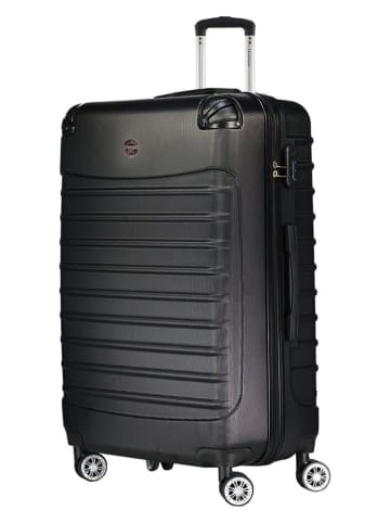 Geographical Norway 3tlg. Hardcase-Trolleyset "Shock" in Schwarz