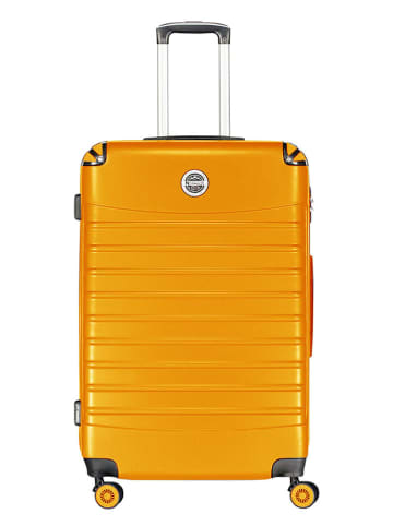 Geographical Norway 3-delige hardcase-trolleyset "Shock" oranje