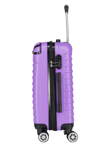 Geographical Norway 3-delige hardcase-trolleyset "Shock" paars