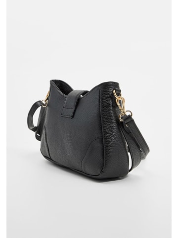 Christian Laurier Leder-Umhängetasche "Jenna" in Schwarz - (B)27 x (H)19 x (T)8 cm