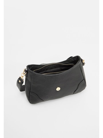 Christian Laurier Leder-Umhängetasche "Jenna" in Schwarz - (B)27 x (H)19 x (T)8 cm