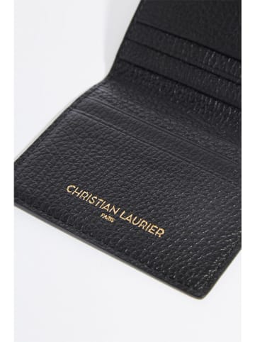 Christian Laurier Leder-Kartenetui "Sonia" in Schwarz - (B)8 x (H)10 cm