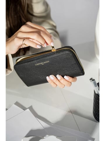 Christian Laurier Leren portemonnee "Hania" zwart - (B)19 x (H)9,5 cm