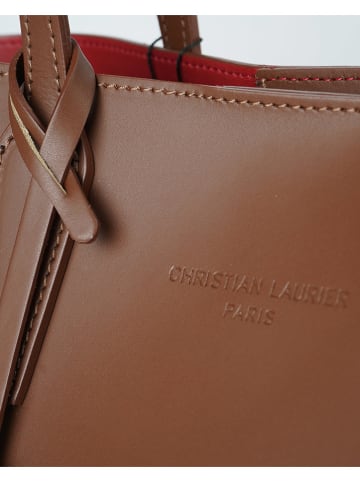Christian Laurier Skórzany shopper bag "Feria" w kolorze jasnobrązowym - 42 x 28 x 13 cm
