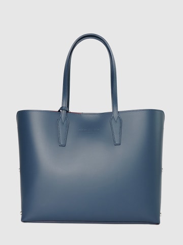 Christian Laurier Leren shopper "Feria" donkerblauw - (B)42 x (H)28 x (D)13 cm