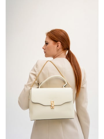 Christian Laurier Leren handtas "Diane" crème - (B)27 x (H)20 x (D)11 cm