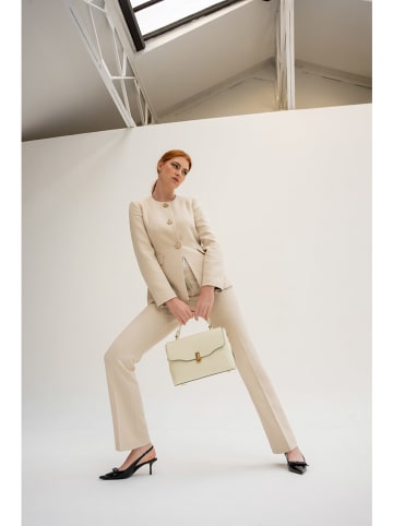 Christian Laurier Leder-Henkeltasche "Diane" in Creme - (B)27 x (H)20 x (T)11 cm