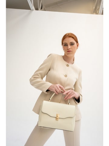 Christian Laurier Leder-Henkeltasche "Diane" in Creme - (B)27 x (H)20 x (T)11 cm