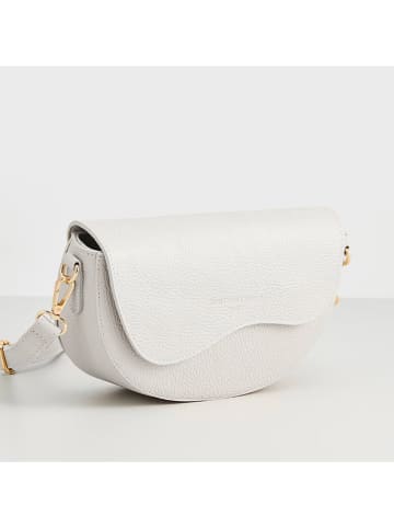 Christian Laurier Leder-Umhängetasche "Loewe" in Weiß - (B)24 x (H)15 x (T)9 cm
