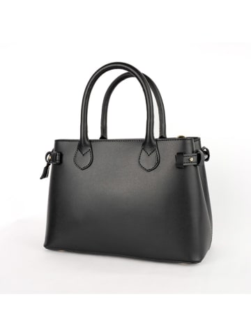Christian Laurier Leder-Henkeltasche "Mini Anita" in Schwarz - (B)28 x (H)19 x (T)13 cm