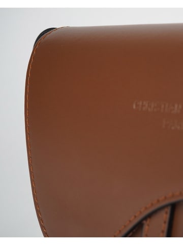 Christian Laurier Leder-Umhängetasche "Kena" in Braun - (B)22 x (H)16 x (T)5 cm