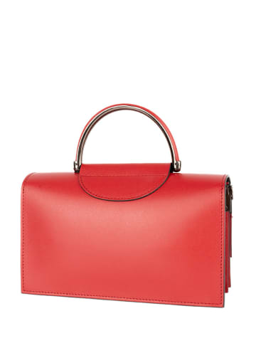 Christian Laurier Leder-Henkeltasche "Milo" in Rot - (B)22 x (H)15 x (T)8 cm