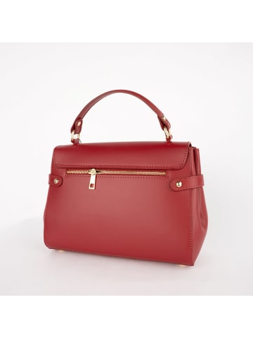Christian Laurier Leder-Henkeltasche "Swang" in Rot - (B)28 x (H)20 x (T)11 cm