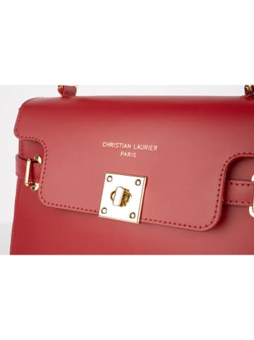 Christian Laurier Leder-Henkeltasche "Swang" in Rot - (B)28 x (H)20 x (T)11 cm
