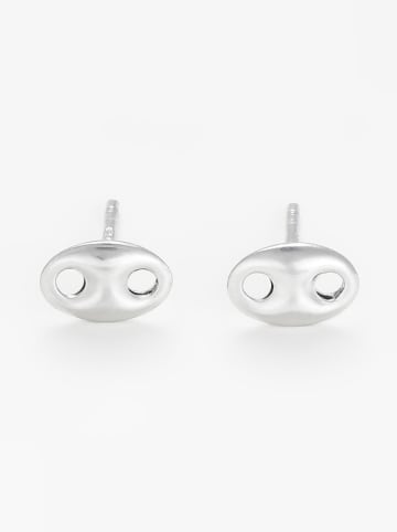 DIAMANTA Witgouden oorstekers "Petit Grain de Café"