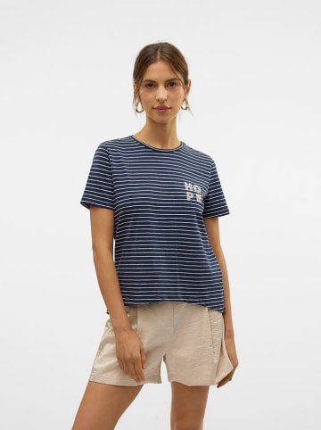Vero Moda Koszulka "Simone" w kolorze granatowym
