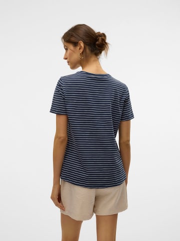 Vero Moda Koszulka "Simone" w kolorze granatowym