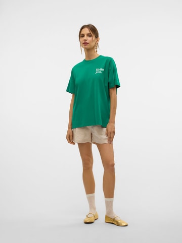 Vero Moda Koszulka "Katrine" w kolorze zielonym