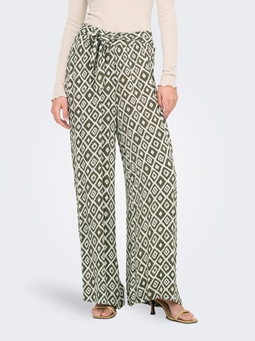 ONLY Hose in Weiß/ Khaki