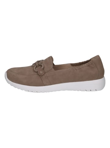 Caprice Leren instappers taupe
