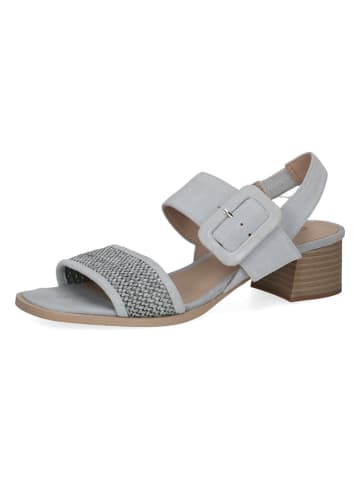 Caprice Leren haksandalen lichtblauw