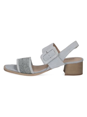 Caprice Leren haksandalen lichtblauw