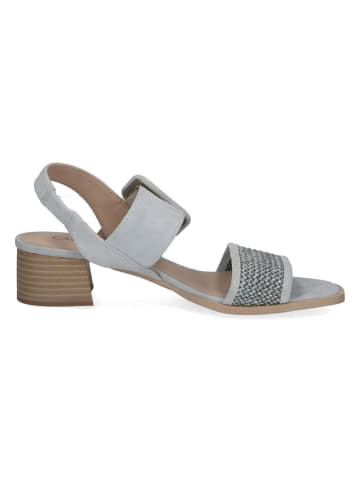 Caprice Leren haksandalen lichtblauw