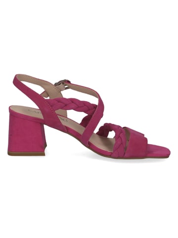 Caprice Leren haksandalen fuchsia