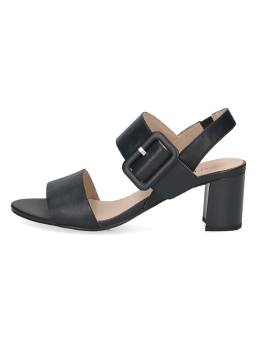 Caprice Leren haksandalen zwart
